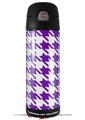 Skin Decal Wrap for Thermos Funtainer 16oz Bottle Houndstooth Purple (BOTTLE NOT INCLUDED) by WraptorSkinz