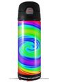 Skin Decal Wrap for Thermos Funtainer 16oz Bottle Rainbow Swirl (BOTTLE NOT INCLUDED) by WraptorSkinz