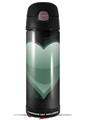 Skin Decal Wrap for Thermos Funtainer 16oz Bottle Glass Heart Grunge Seafoam Green (BOTTLE NOT INCLUDED) by WraptorSkinz
