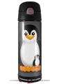 Skin Decal Wrap for Thermos Funtainer 16oz Bottle Penguins on Black (BOTTLE NOT INCLUDED) by WraptorSkinz