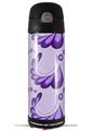 Skin Decal Wrap for Thermos Funtainer 16oz Bottle Petals Purple (BOTTLE NOT INCLUDED) by WraptorSkinz