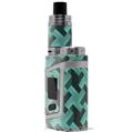 Skin Decal Wraps for Smok AL85 Alien Baby Retro Houndstooth Seafoam Green VAPE NOT INCLUDED
