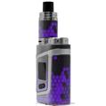 Skin Decal Wraps for Smok AL85 Alien Baby HEX Purple VAPE NOT INCLUDED