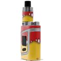 Skin Decal Wraps for Smok AL85 Alien Baby Ripped Colors Red Yellow VAPE NOT INCLUDED