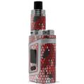 Skin Decal Wraps for Smok AL85 Alien Baby HEX Mesh Camo 01 Red Bright VAPE NOT INCLUDED