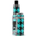 Skin Decal Wraps for Smok AL85 Alien Baby Houndstooth Neon Teal on Black VAPE NOT INCLUDED
