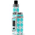 Skin Decal Wraps for Smok AL85 Alien Baby Houndstooth Neon Teal VAPE NOT INCLUDED