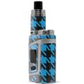Skin Decal Wraps for Smok AL85 Alien Baby Houndstooth Blue Neon on Black VAPE NOT INCLUDED