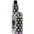 Skin Decal Wraps for Smok AL85 Alien Baby Pastel Hearts on Black VAPE NOT INCLUDED