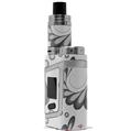Skin Decal Wraps for Smok AL85 Alien Baby Petals Gray VAPE NOT INCLUDED