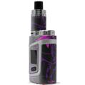 Skin Decal Wraps for Smok AL85 Alien Baby Twisted Garden Purple and Hot Pink VAPE NOT INCLUDED