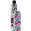 Skin Decal Wraps for Smok AL85 Alien Baby Zig Zag Teal Pink Purple VAPE NOT INCLUDED