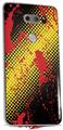 WraptorSkinz Skin Decal Wrap compatible with LG V30 Halftone Splatter Yellow Red