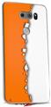 WraptorSkinz Skin Decal Wrap compatible with LG V30 Ripped Colors Orange White