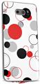 WraptorSkinz Skin Decal Wrap compatible with LG V30 Lots of Dots Red on White