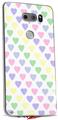 WraptorSkinz Skin Decal Wrap compatible with LG V30 Pastel Hearts on White