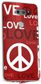 WraptorSkinz Skin Decal Wrap compatible with LG V30 Love and Peace Red