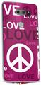 WraptorSkinz Skin Decal Wrap compatible with LG V30 Love and Peace Hot Pink