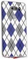 WraptorSkinz Skin Decal Wrap compatible with LG V30 Argyle Blue and Gray