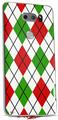 WraptorSkinz Skin Decal Wrap compatible with LG V30 Argyle Red and Green