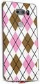 WraptorSkinz Skin Decal Wrap compatible with LG V30 Argyle Pink and Brown