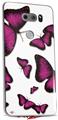 WraptorSkinz Skin Decal Wrap compatible with LG V30 Butterflies Purple