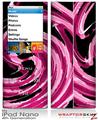 iPod Nano 4G Skin Alecias Swirl 02 Hot Pink