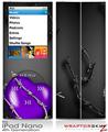 iPod Nano 4G Skin Barbwire Heart Purple