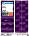 iPod Nano 4G Skin Carbon Fiber Purple