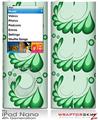 iPod Nano 4G Skin Petals Green