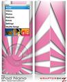 iPod Nano 4G Skin Rising Sun Japanese Flag Pink