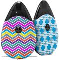Skin Decal Wrap 2 Pack compatible with Suorin Drop Zig Zag Colors 04 VAPE NOT INCLUDED