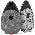 Skin Decal Wrap 2 Pack compatible with Suorin Drop Triangle Mosaic Gray VAPE NOT INCLUDED