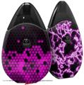 Skin Decal Wrap 2 Pack compatible with Suorin Drop HEX Hot Pink VAPE NOT INCLUDED