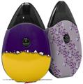 Skin Decal Wrap 2 Pack compatible with Suorin Drop Ripped Colors Purple Yellow VAPE NOT INCLUDED