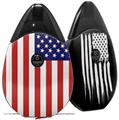 Skin Decal Wrap 2 Pack compatible with Suorin Drop USA American Flag 01 VAPE NOT INCLUDED