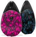 Skin Decal Wrap 2 Pack compatible with Suorin Drop Scattered Skulls Hot Pink VAPE NOT INCLUDED