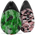 Skin Decal Wrap 2 Pack compatible with Suorin Drop HEX Mesh Camo 01 Green Bright VAPE NOT INCLUDED