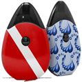 Skin Decal Wrap 2 Pack compatible with Suorin Drop Dive Scuba Flag VAPE NOT INCLUDED