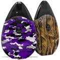 Skin Decal Wrap 2 Pack compatible with Suorin Drop WraptorCamo Digital Camo Purple VAPE NOT INCLUDED