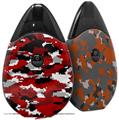 Skin Decal Wrap 2 Pack compatible with Suorin Drop WraptorCamo Digital Camo Red VAPE NOT INCLUDED