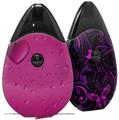 Skin Decal Wrap 2 Pack compatible with Suorin Drop Raining Fuschia Hot Pink VAPE NOT INCLUDED