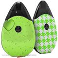 Skin Decal Wrap 2 Pack compatible with Suorin Drop Raining Neon Green VAPE NOT INCLUDED