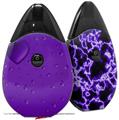 Skin Decal Wrap 2 Pack compatible with Suorin Drop Raining Purple VAPE NOT INCLUDED