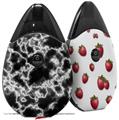 Skin Decal Wrap 2 Pack compatible with Suorin Drop Electrify White VAPE NOT INCLUDED