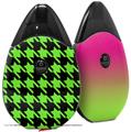 Skin Decal Wrap 2 Pack compatible with Suorin Drop Houndstooth Neon Lime Green on Black VAPE NOT INCLUDED