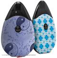 Skin Decal Wrap 2 Pack compatible with Suorin Drop Feminine Yin Yang Blue VAPE NOT INCLUDED