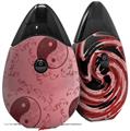 Skin Decal Wrap 2 Pack compatible with Suorin Drop Feminine Yin Yang Red VAPE NOT INCLUDED