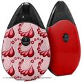 Skin Decal Wrap 2 Pack compatible with Suorin Drop Petals Red VAPE NOT INCLUDED