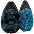Skin Decal Wrap 2 Pack compatible with Suorin Drop Skulls Confetti Blue VAPE NOT INCLUDED